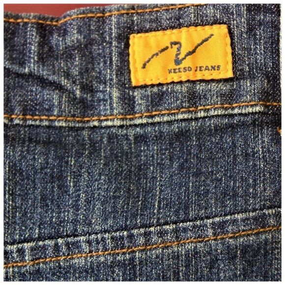 Neeso Jean Mini Skirt Studs Front Zip & Button Closure Front Pockets Blue Jrs  5 - Picture 4 of 6